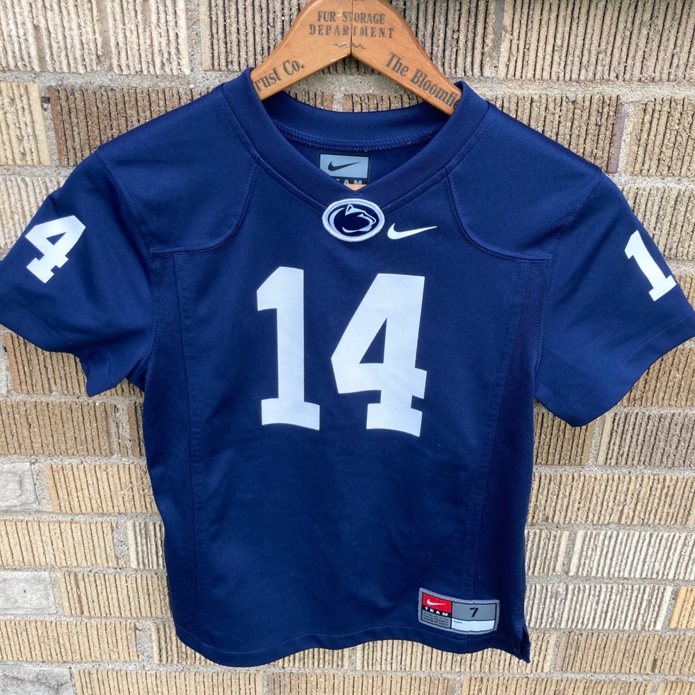Nike Penn State Youth Jersey Size 7 Nittany Lions Navy Blue Football #14